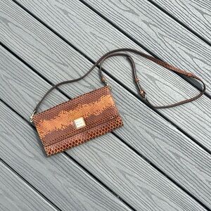 Dooney & Bourke Brown Snake Crossbody